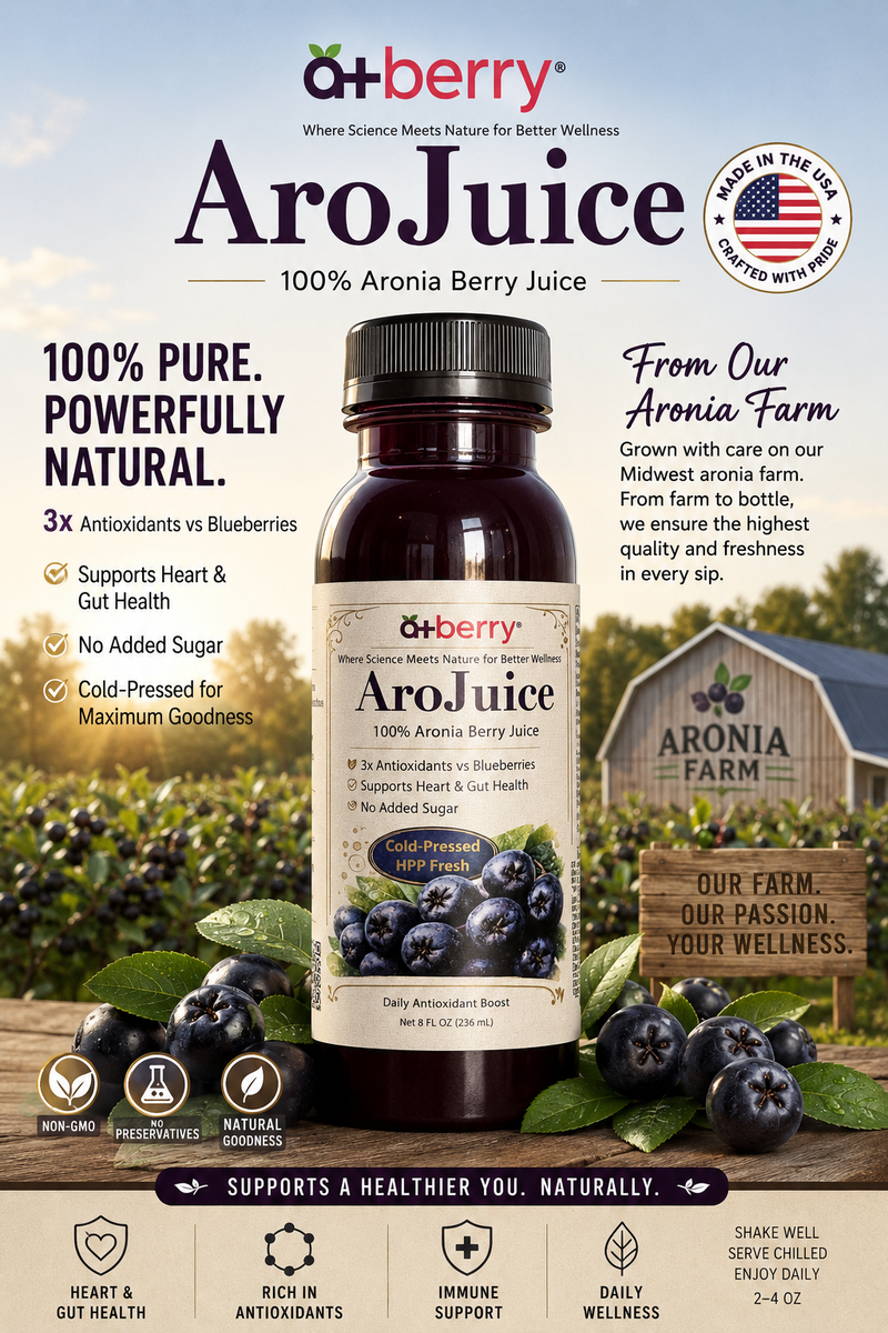 Antioxidant Aronia Berry Juice – A+ Berry