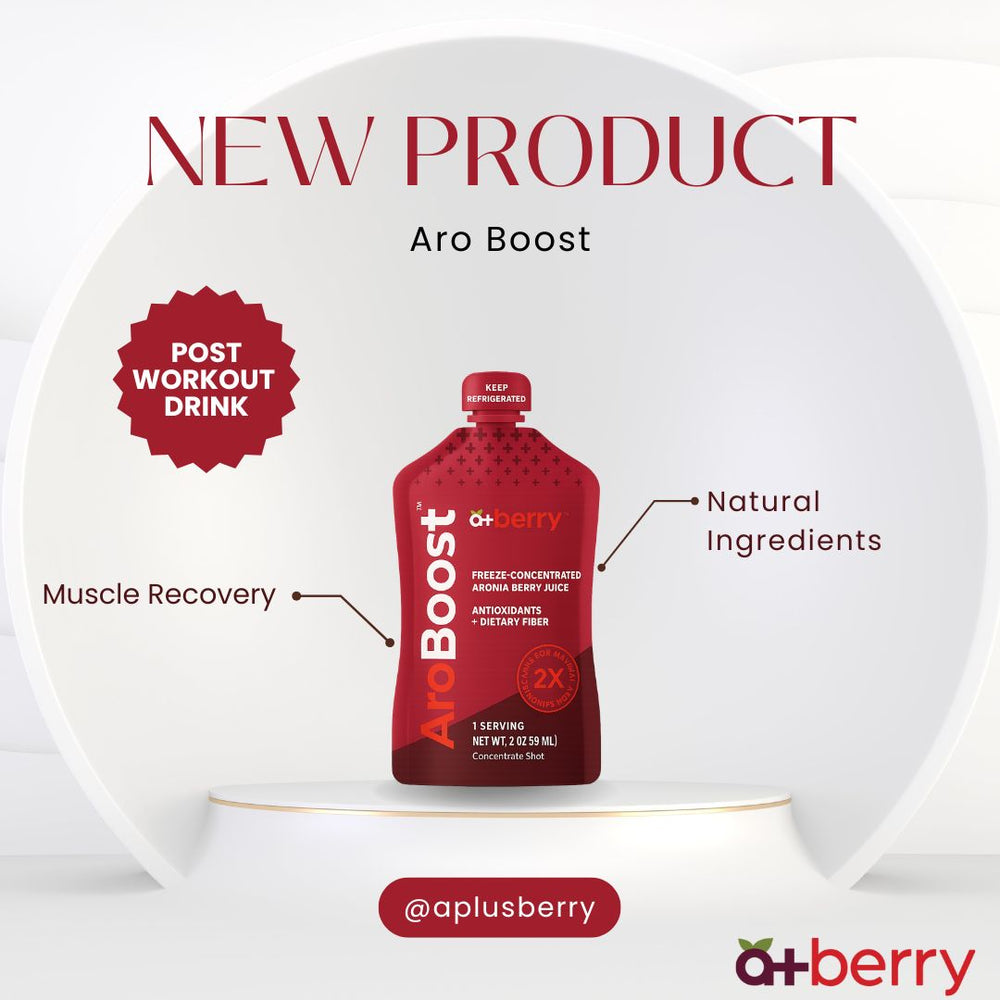 Meet AroBoost: Your New Post-Workout Power Shot. All-Natural Power, Superior Recovery.