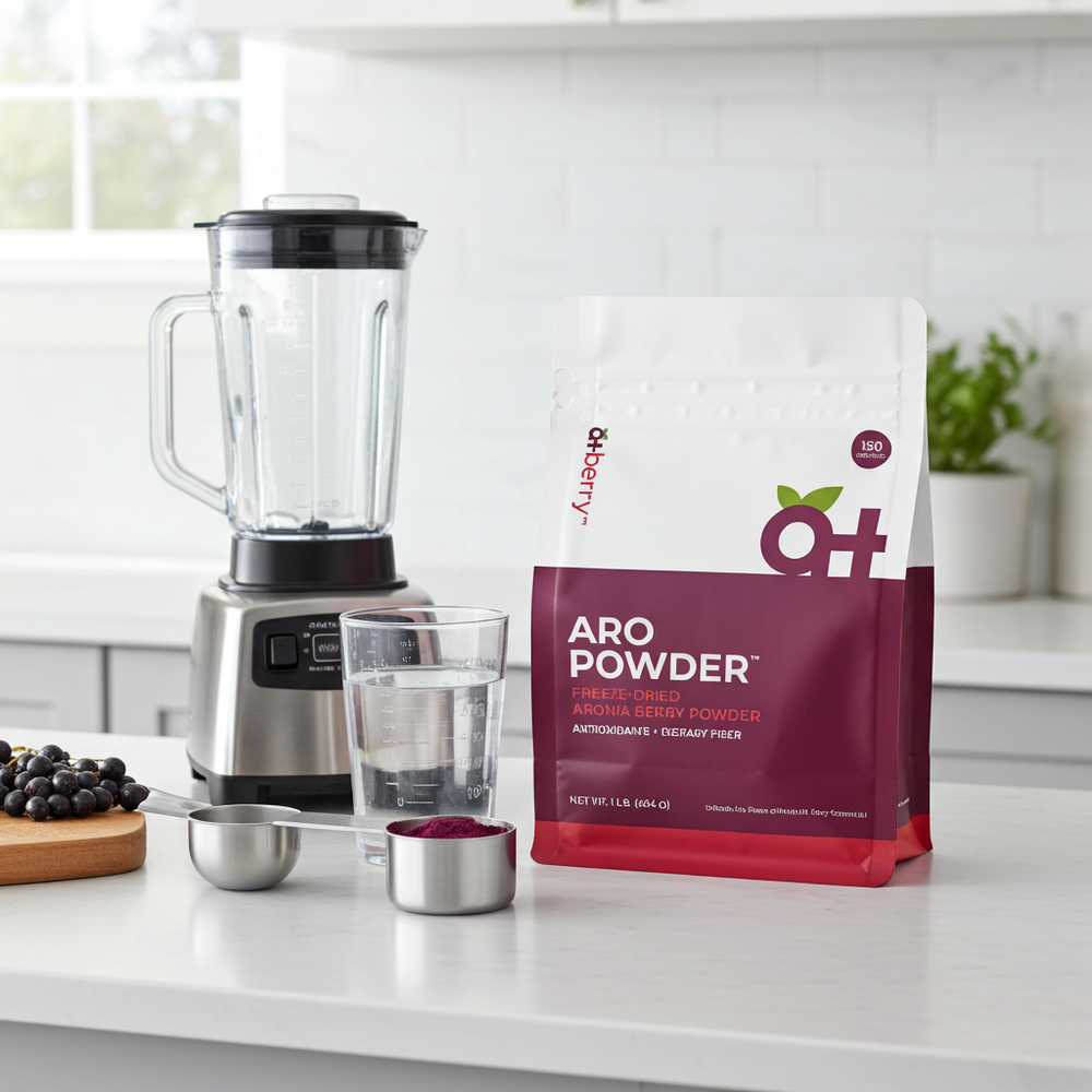 AroPowder - Freeze Dried Aronia Berry (Chokeberry) Powder