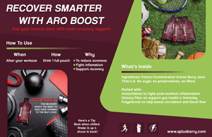 AroBoost: All-Natural Power, Superior Recovery.  From University Sports to Your Gym.